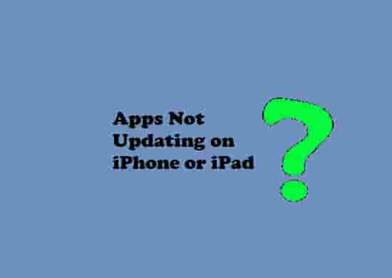 Apps Not Updating on iPhone or iPad